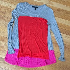 Fun Color Blocking BCBGMaxazria Long Sleeve T Shirt